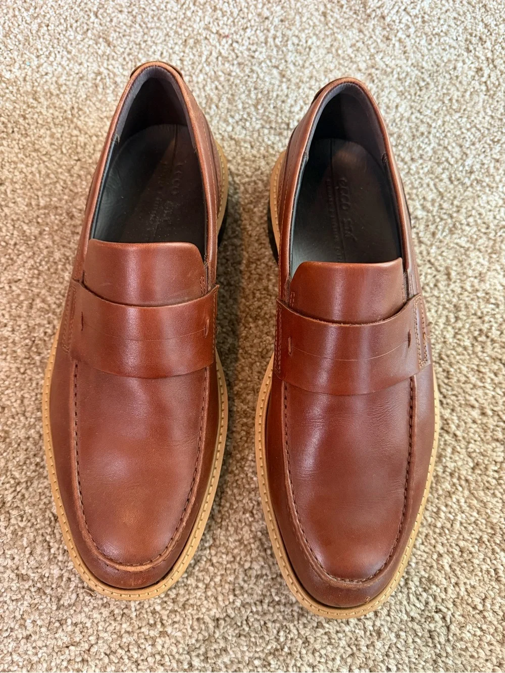 Ecco ST.1 Hybrid Penny Loafer - cognac